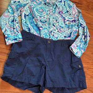 Navy Shorts by Natural Reflections